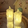 (SALE30%OFF) ＬＥＤ キャンドルライト ２個セット トール ティーキャンドル ライト ろうそく ２個 (039) ホワイト ミニライト 