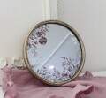 ラウンドミラー 丸型 ミラー 壁掛けミラー アンティーク風 フラワー アンティークゴールド マチルドエム フランス 壁掛けミラー 