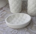 ソープトレイ 石鹸置き マチルドエム フランス ソープディッシュ キルティング (124) ソープトレー 陶器 サニタリー マチルドM M