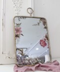 壁掛けミラー ウォールミラー 鏡 おしゃれ アンティーク風 マチルドエム フランス ミラー アンティーク調 フラワーＬ (582) ゴー