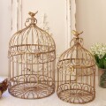 プランターカバー バードケージ プランターケージ ２個セット マチルドエム フランス 鳥カゴ ゴールド プランター ケージ (990) 