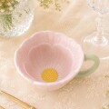 ティーカップ ピンク マグカップ フラワー かわいい チューリップ マチルドエム フランス（1201) マチルドM Mathilde M シャビー