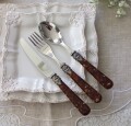 カトラリー eme エメ ナポレオン べっ甲 イタリア製 ハンドメイド 輸入品 ディナーナイフ フォーク スプーン 輸入カトラリー 食