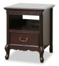 ナイトテーブル サイドテーブル ベッドサイドテーブル ブラウン 輸入家具 洋風 ヨーロピアン フルール アンティーク調 東海家具 