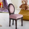 ドールチェア チャイルドチェア 椅子 子供椅子 木製 ブラウン ピンク ベロア アンティーク調 布張り 椅子 輸入家具 アンティーク