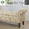 ベンチスツール スリムスツール ベンチソファ 花柄 可愛い エレガント ジェニファーテイラー Heirloom ヘアルーム スツール アン