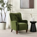 ジェニファーテイラー アームソファ パーソナルチェア ラウンジチェア １人掛けソファ グリーン ベロア チェア 布張り 椅子 輸入