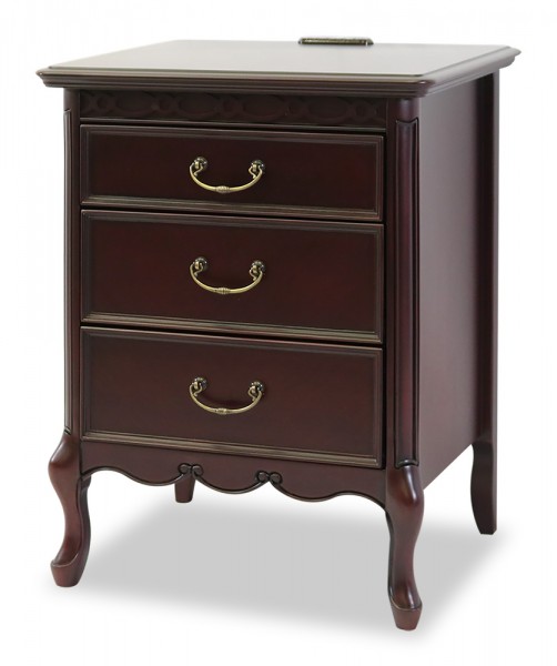 ナイトテーブル サイドテーブル ベッドサイドテーブル ブラウン  洋風 ヨーロピアン フルール アンティーク調 クラシック 東海家