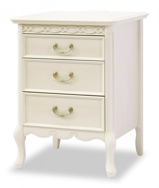 ナイトテーブル サイドテーブル ベッドサイドテーブル 白家具 洋風 ヨーロピアン フルール ホワイト 東海家具 家具 フレンチ シ