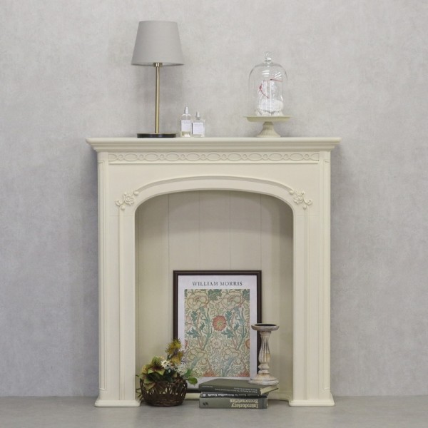 マントルピース 白家具 飾り棚 シェルフ コンソール 洋風 ヨーロピアン フルール ホワイト 東海家具 家具 フレンチ シャビーシッ