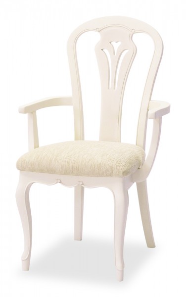 アームチェア ダイニングチェア ホワイト チェア 白家具 椅子 猫脚 ヨーロピアン フルール 輸入家具 東海家具 家具 フレンチ シ