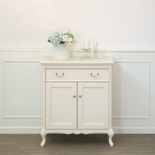 コンソールキャビネット コンソール キャビネット 収納家具 白家具 チェスト 洋風 ヨーロピアン フルール ホワイト 東海家具 家