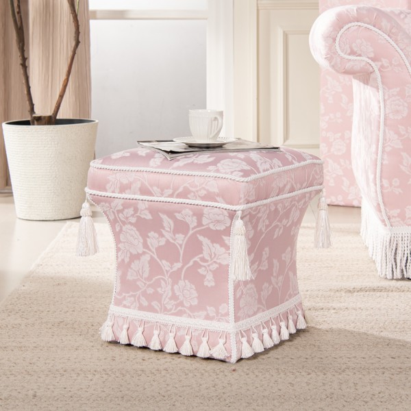スツール ピンク ドレッサースツール １人掛けチェア 椅子 ヘアルーム ジェニファーテイラー Heirloom 花柄 布張り 可愛い 姫系 