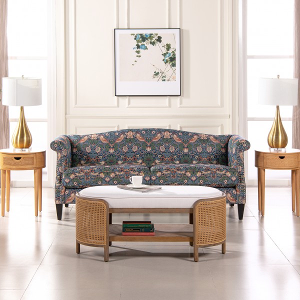 ３人掛けソファ 三人掛け ソファ いちご泥棒柄 ウィリアムモリス風 ジェニファーテイラー 3人掛け ソファ ３Ｐソファ Jennifer T