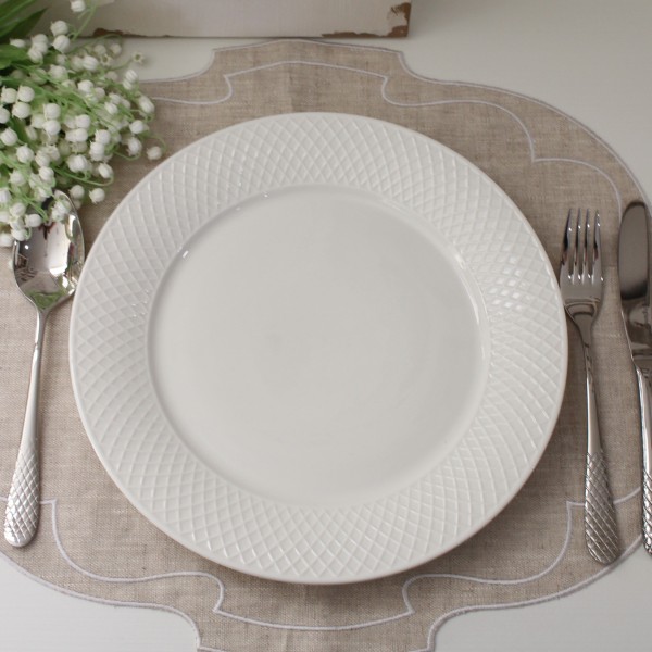 ディナープレート ホワイト ラージプレート ディナー皿 プレートLサイズ ウィルマックス イングランド  wilmax ジュリア 031 デ