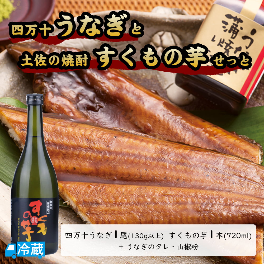 【父の日限定】四万十うなぎと土佐の焼酎「すくもの芋」せっと