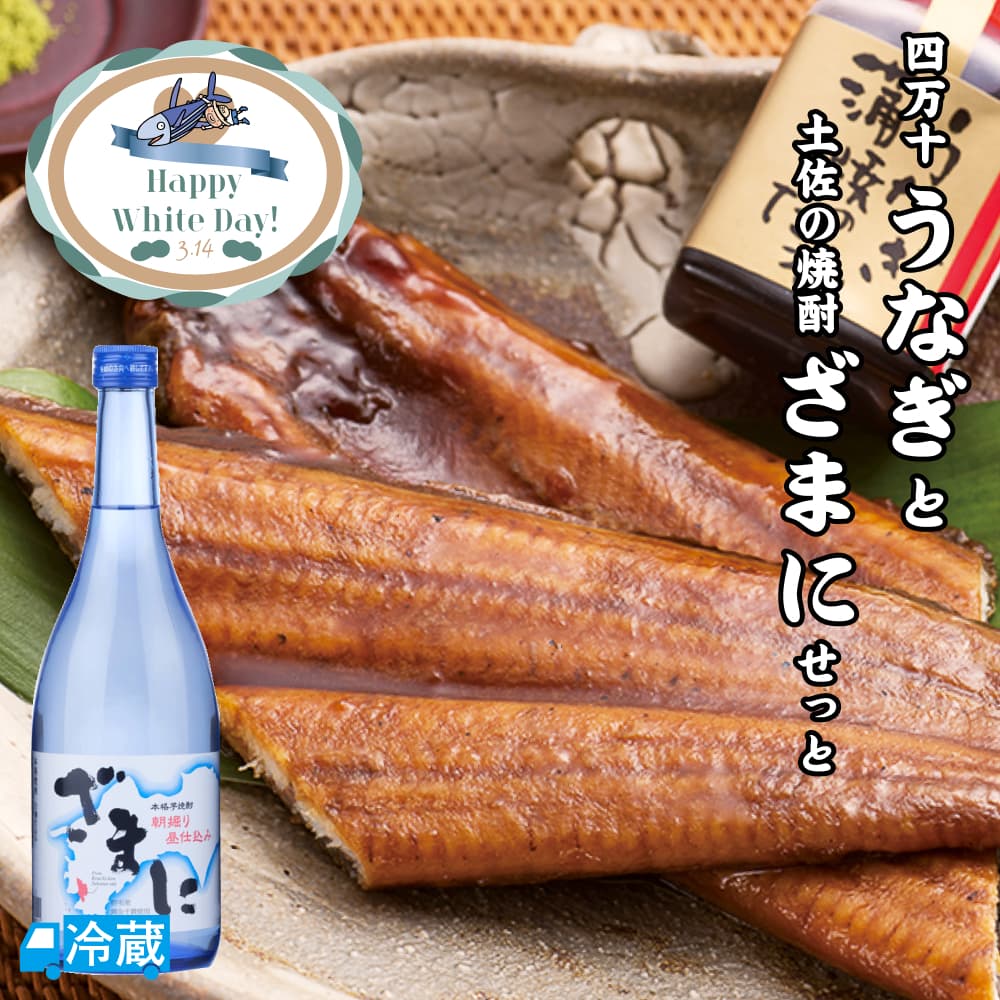 四万十うなぎと土佐の焼酎「ざまに」せっと ギフト用