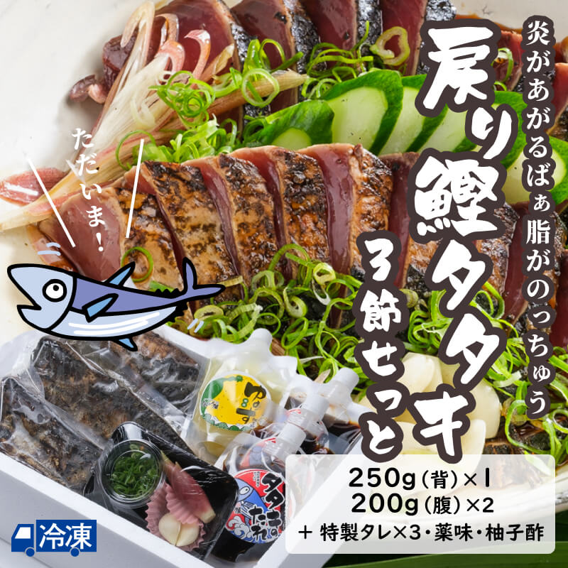 戻り鰹タタキ　3節せっと