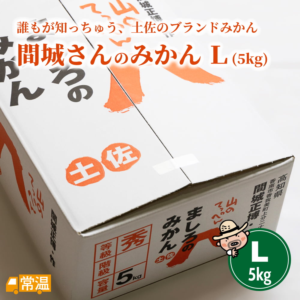 間城さんのみかん Lサイズ 5kg | 高知県土佐町【すえひろ屋】