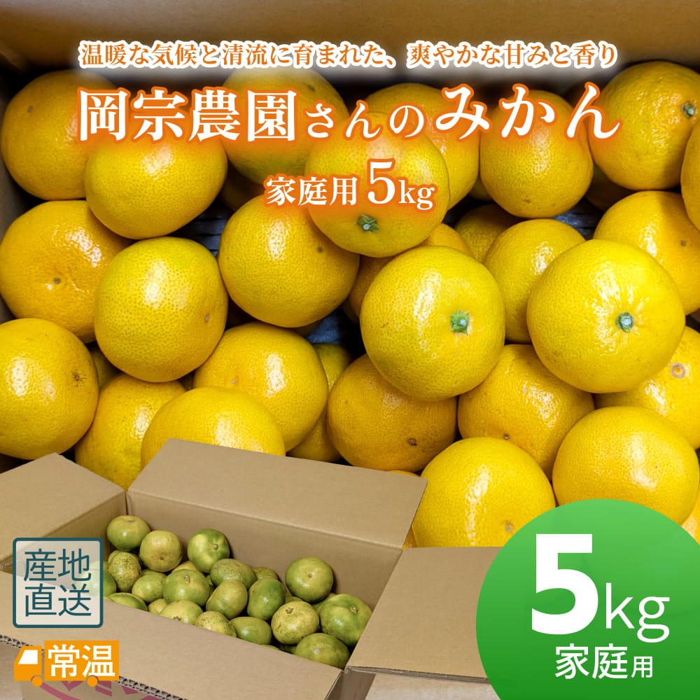 岡宗農園さんのみかん　家庭用　5kg