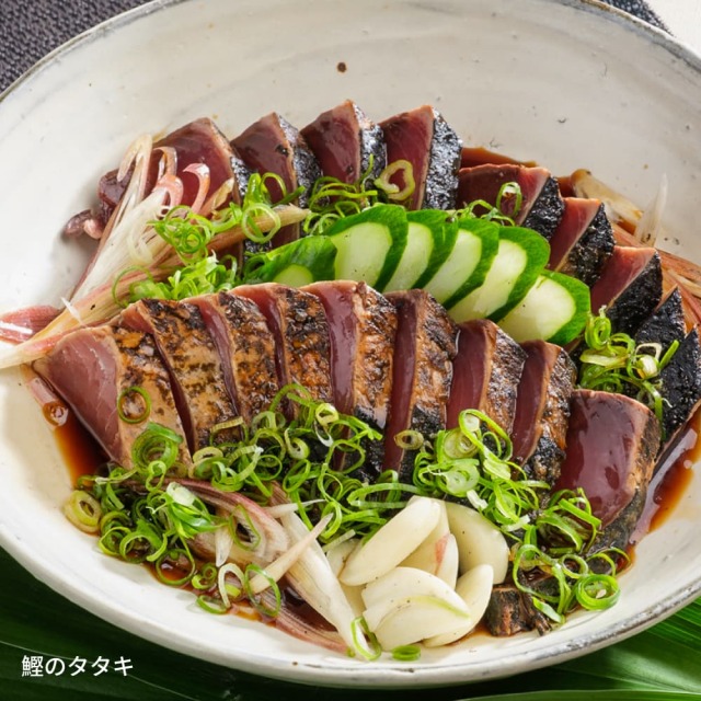 四万十うなぎと鰹タタキとカツオ赤身せっと