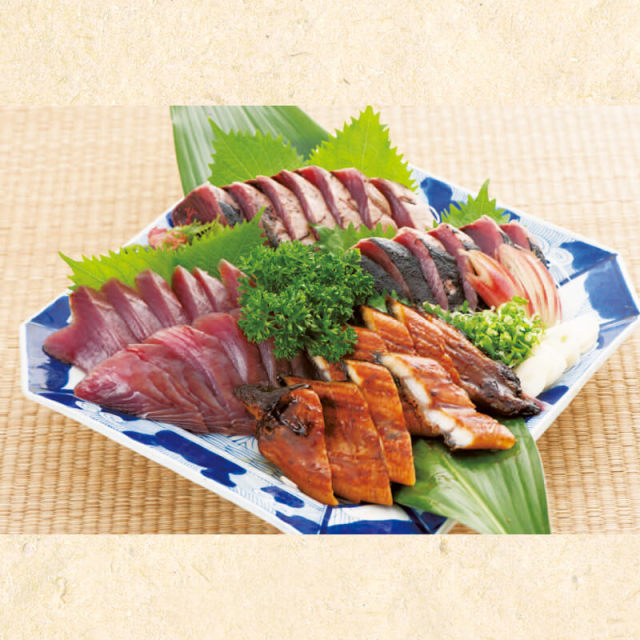 四万十うなぎと鰹タタキとトロ鰹せっと
