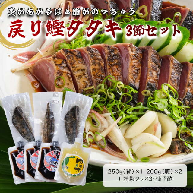 戻り鰹タタキ　3節せっと