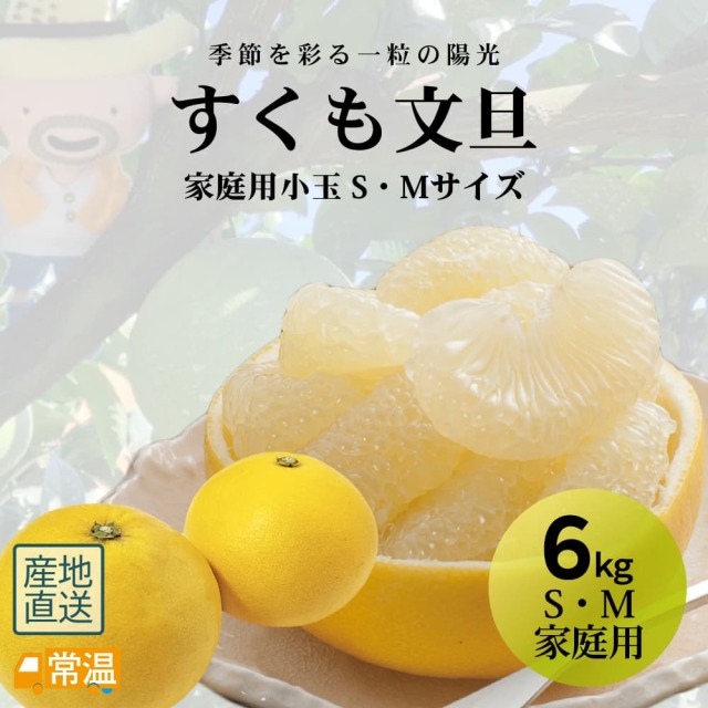 すくも文旦 家庭用・小玉(S・Mサイズ)約6?s