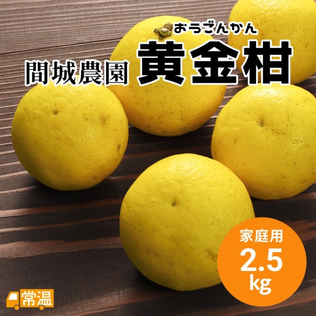間城農園　黄金柑（おうごんかん）　家庭用2.5kg