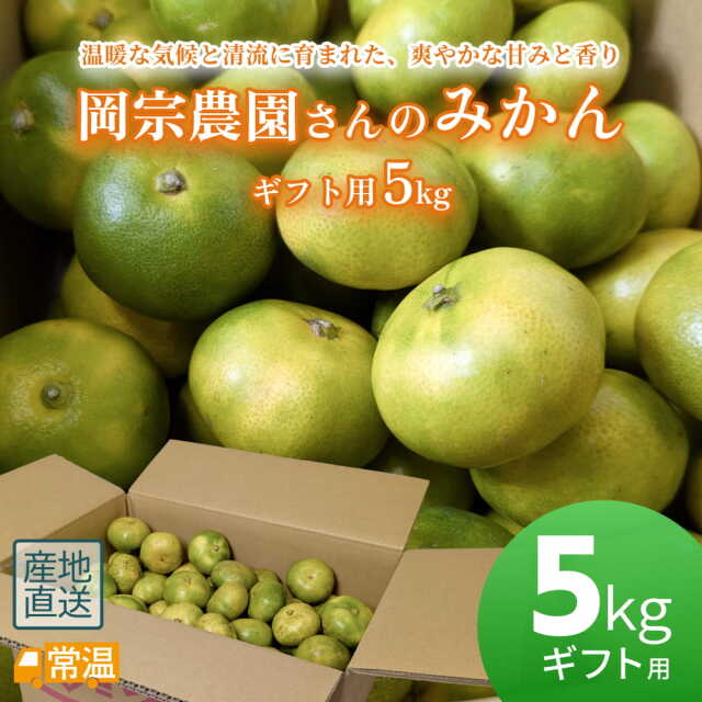 岡宗農園さんのみかん ギフト用 5kg