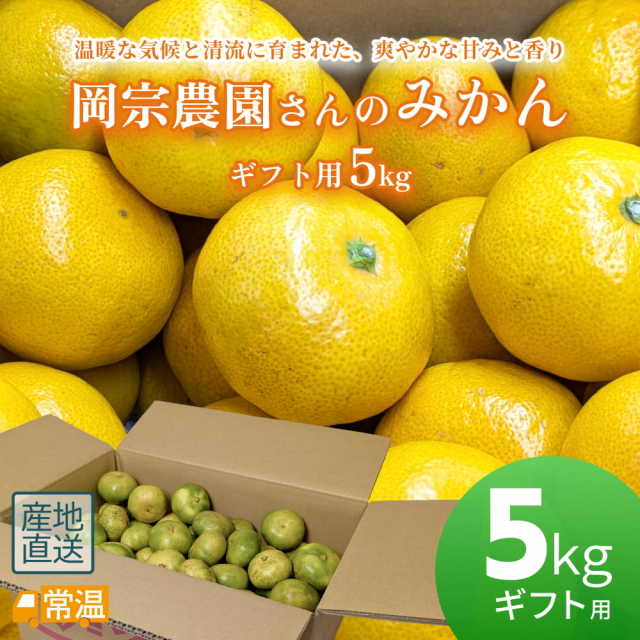 岡宗農園さんのみかん　ギフト用　5kg