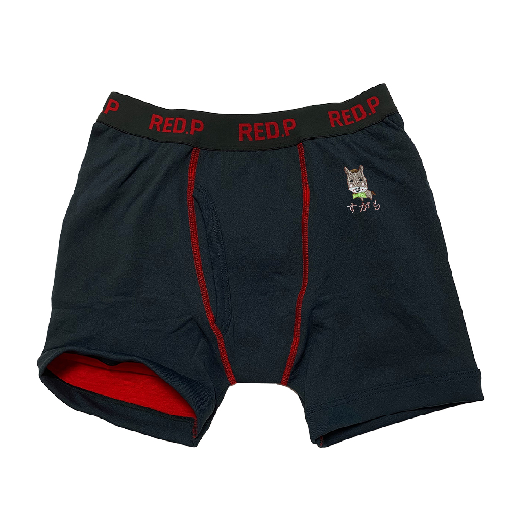 【午年企画】裏赤RED・Pボクサーブリーフまーくん（日本製）（
