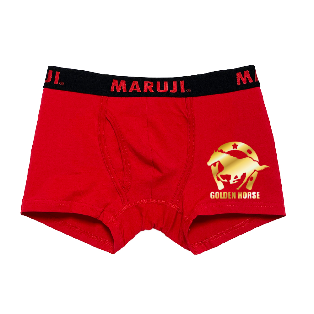 【午年企画】2026ゴールドプリント　ギャロップボクサーブリーフ（中国製）（M/L/LL）