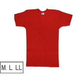 紳士半袖Ｕ首シャツ（M/L/LL)