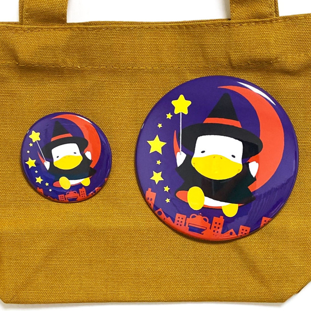 月間すがもん缶バッジ10月はハロウィンです