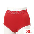 無地天レース（ウエストレース）ショーツ（3L）　※Amazonでは2枚セットで販売中です※こちらは1枚入りです