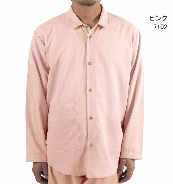 一重ガーゼパジャマ色02