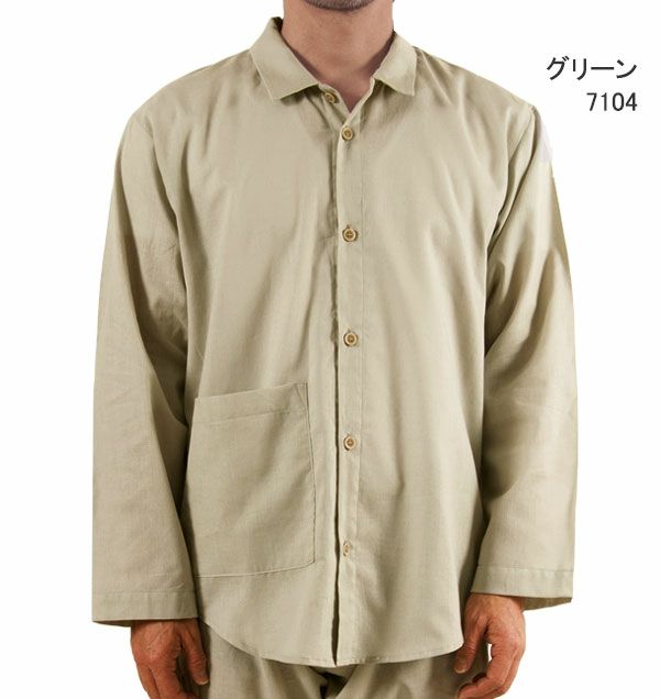 一重ガーゼパジャマ色04