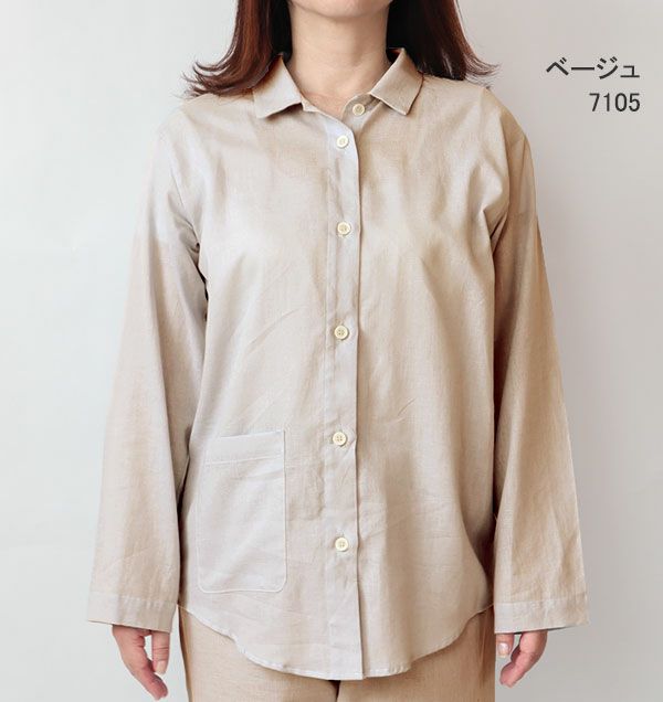 一重ガーゼパジャマ（女性）色05