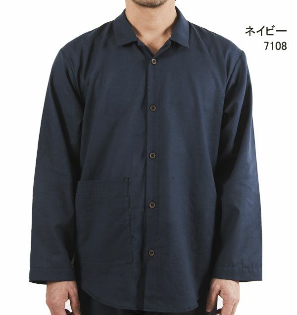 一重ガーゼパジャマ色08