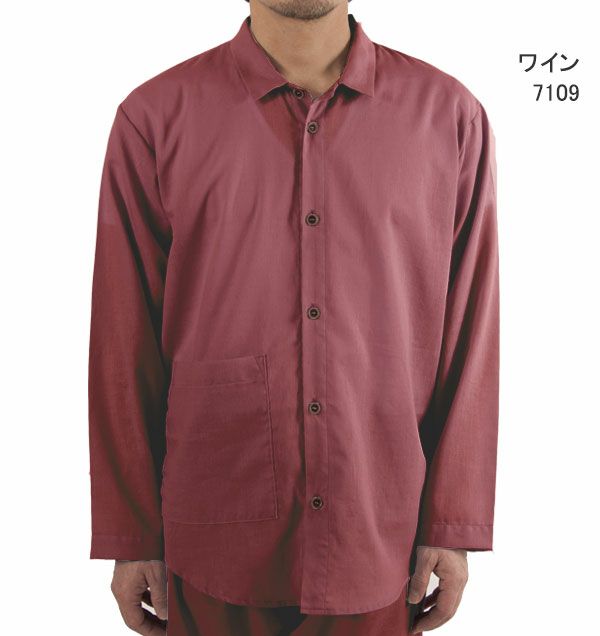 一重ガーゼパジャマ色09