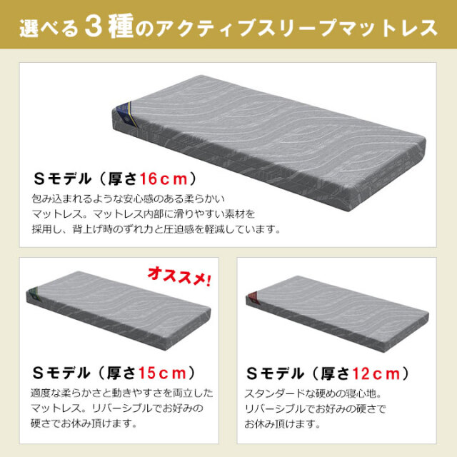 4大キャンペーン】アクティブスリープベッドのBモデルはパラマウント