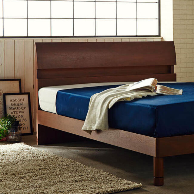 デミール3|シェララフィアベッドフレーム ウォールナット突板を使用 デミール3|シェララフィアベッドフレーム ウォールナット突板を使用