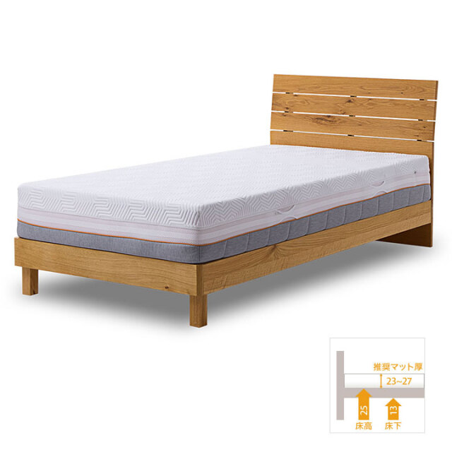 【あいこ】Serta セミダブル スプリングマットレス　ベッドフレーム あいこ】Serta セミダブル スプリングマットレス ベッドフレーム