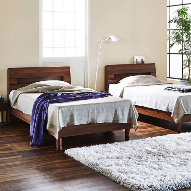 エルベベッドフレーム｜床板がすのこ、ウッドスプリング、電動