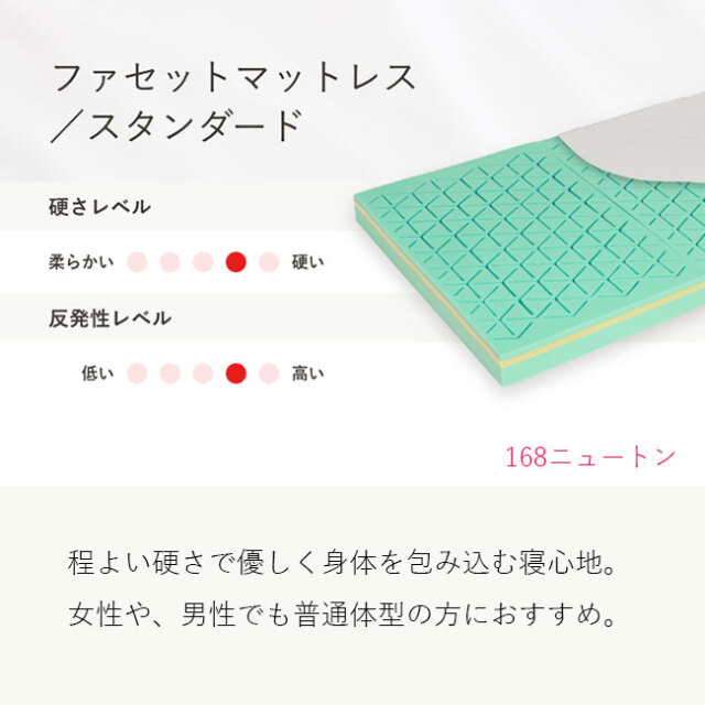 カラーフォーム「ファセット」マットレス｜素材メーカーのイノアックが