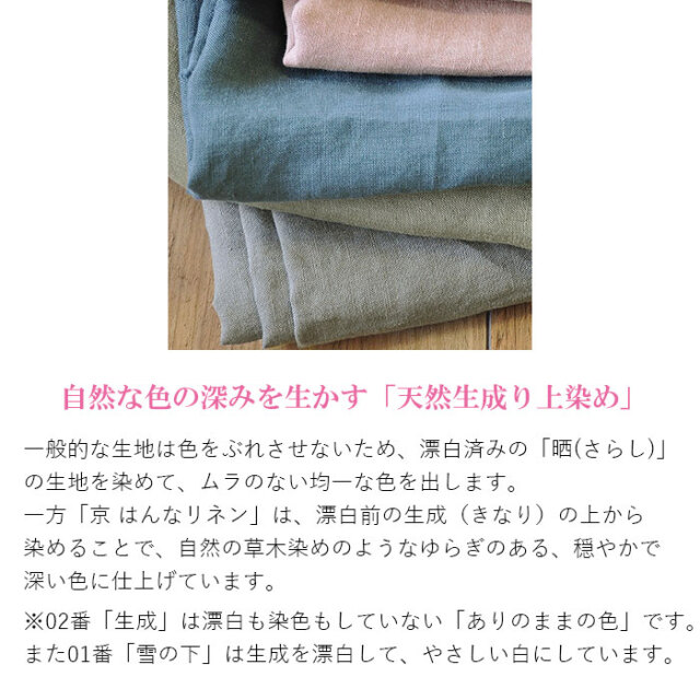 ゴワゴワしないふんわりやさしい「京はんなリネン」BOXシーツ｜天然