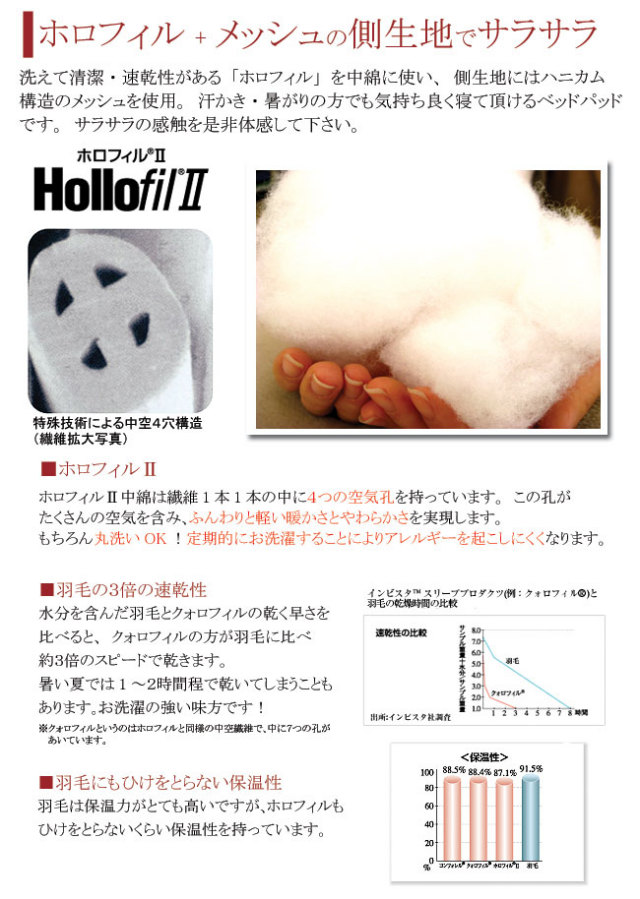 通販｜メッシュ｜ベッドパッド｜夏用｜ダブル｜オーダーメイド｜愛知