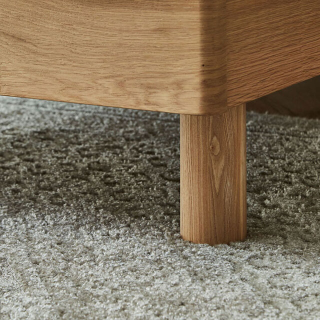 センベラ タモ材ベッドフレーム Rusk（ラスク2） -床板すのこ仕様