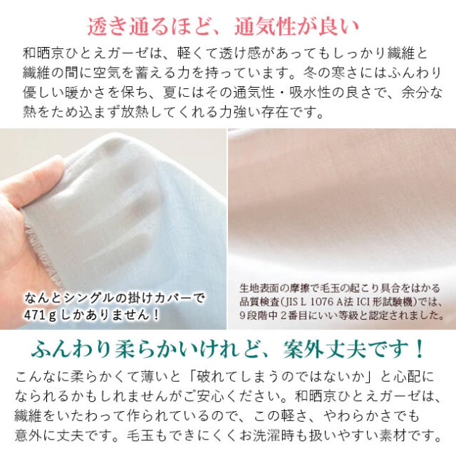 サイズオーダー可能なBOXシーツ｜日本製綿100％和晒一重ガーゼのベッド